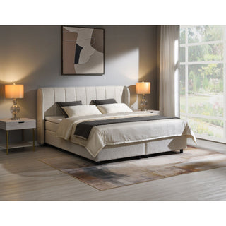 Adonia - Eastern King Storage Bed With Mattress Included - Beige