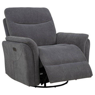 Beacon - Power Swivel Recliner With USB Charging And Adjustable Recline