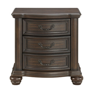 Brunswick - 2-Drawer Nightstand With USB - Mahogany