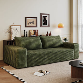 3 Setaser Sofa, Deep Seat Couches For Living Room - Green
