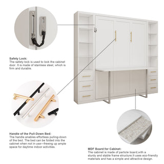 Multifunctional Vertical Murphy Wall Bed