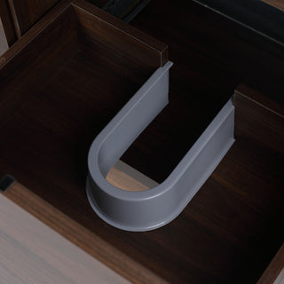 Floating Bathroom Vanity With Resin Sink And Soft Close Doors