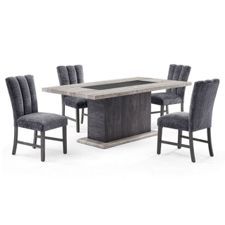 Dining Table, Fits Up To 6 People - Gray