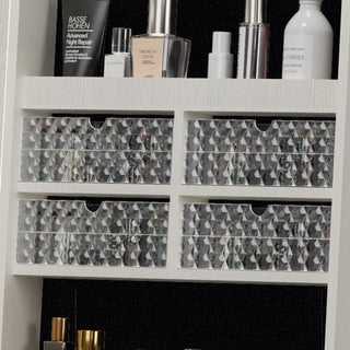 Swivel Jewelry Cabinet With Full Length Mirror