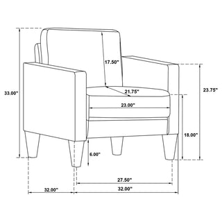 Farallone - Track Arm Sofa Set