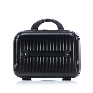 Luggage Set With Cosmetic Case, Combination Lock, Front Opening Design