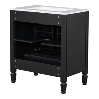 Bathroom Vanity With Sink With 2 Doors And Adjustable Shelf