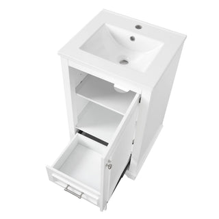 20" Bathroom Vanity With Sink, 1 Drawer, Freestanding Single Set