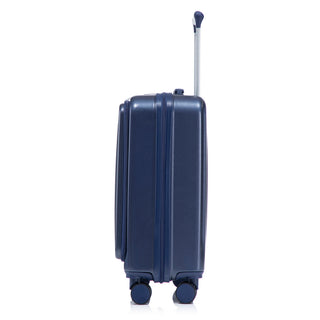 Luggage Set With Cosmetic Case, Combination Lock, Front Opening Design