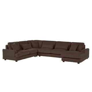 U - Sectional Sofa With Chaise Lounge, Oversized Living Room Couch