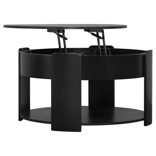 Round Lift Top Coffee Table With Hidden Storage