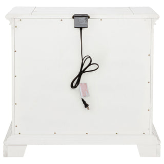 2 Drawer Nightstand With Dual USB Charging Ports - Vintage