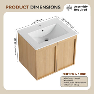 Floating Bathroom Vanity With Sink Combo
