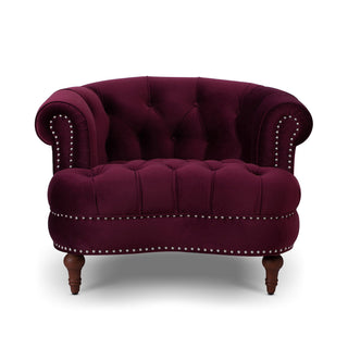 La Rosa - Victorian Tufted Upholstered Accent Chair