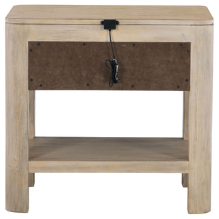 Flores - 1 Drawer Nightstand With Dual USB Ports - Mango Color