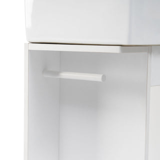 Modern Bathroom Vanity With Sink And 2 Tier Shelf