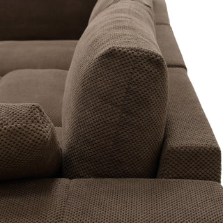 Sectional, Large Arms, Toss Pillows Included