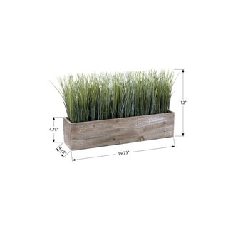 Artificial Grass Plant, Table Decor - Green