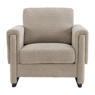 Upholstered Accent Armchair With Square Arm
