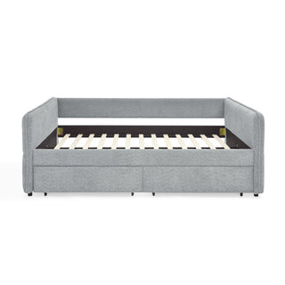 Upholstered Daybed & 2 Drawers