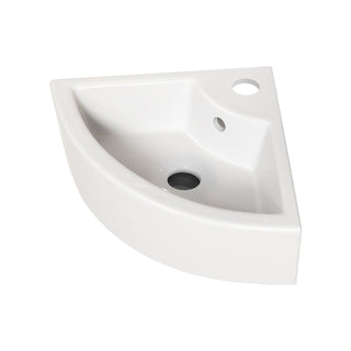 Triangle Corner Sink For Bathroom - Milk White