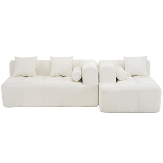 Sectional Free Combined Sofa With 2 Side Pockets