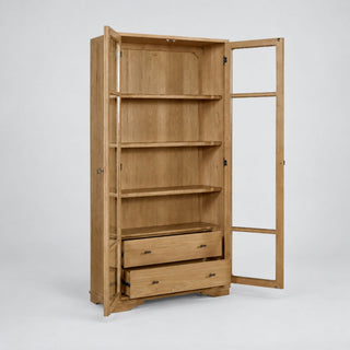 Tall Display Cabinet With Glass Doors