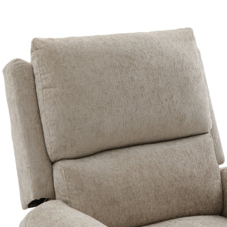 Manual Recliner Massage Chair With Swivel Rocker, 8 Massage Modes, Side Storage Pocket