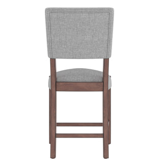 5 Piece Counter Height Dining Set With 4 Upholstered Chairs