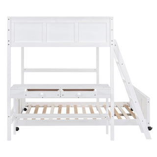 Full Over Full Bunk Bed With Desk