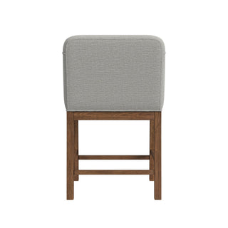 Glinda - Upholstered Fabric Counter Chair (Set of 2) - Brown / Light Gray