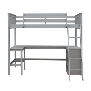 Loft Bed With Shelves With Desk