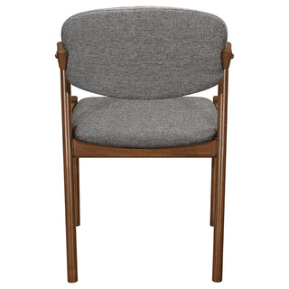 Modern Dining Chair And Zigzag Arm Design (Set of 2)