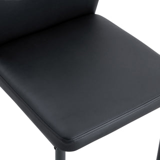 Ergonomic Simple Chair With Metal Leg