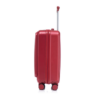 Luggage Set With Cosmetic Case, Combination Lock, Front Opening Design