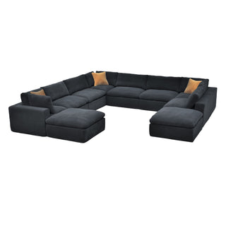 Custom Configuration Modular Sectional With Toss Pillows