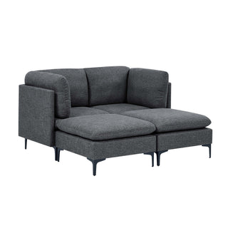 Upholstered Modular Sectional & Tall Legs