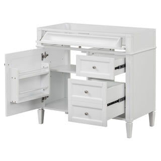 Bathroom Vanity With 2 Drawers And Tip-Out Drawer, Storage Cabinet