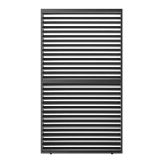 Louver Grille 1 / 3 13Ft Frame & Louvers - Black