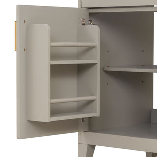 30" Bathroom Vanity With Sink Top, Soft Close Double Doors & Tip Out Drawer, Adjustable Interior Shelf, Door Mounted Organizers - Beige