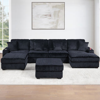 RAF Chaise With Cup Holder Modular Living Room Furniture