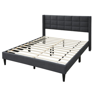 Bed Upholstered Box Design Headboard