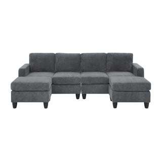 Modular Sectional With 2 Ottomans