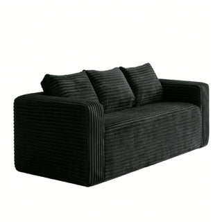 Cloud Loveseat Sofa Couch, Compressed - Black