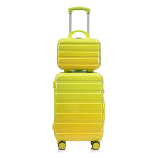 Luggage Set 14" / 20" With Combination Lock And Cosmetic Case