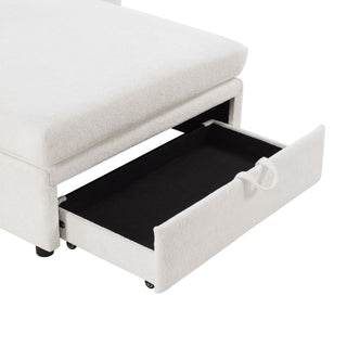 Modern Chaise Sofa With Hidden Storage For Living Room