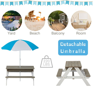 Kids Picnic Table With Sand And Water Table Conversion