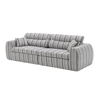 3 Seater, Couch With Throw Pillows For Living Room