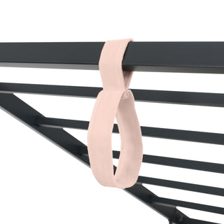 Upholstered Daybed With Metal Slatted Base
