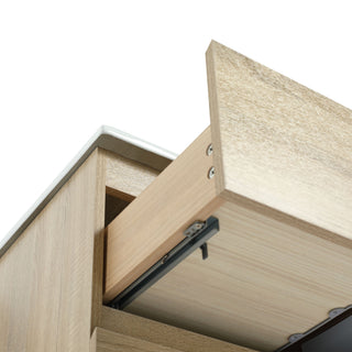 Wall Mounted Bathroom Vanity And Sink, 2 Soft Close Drawers